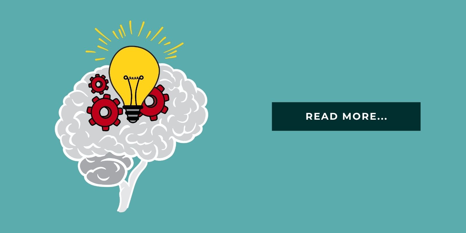 Blog Header Illustration of a brain and a light bulb and it says 'read more'